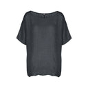 M Made in Italy — Women's Woven and Knitted Half Sleeve Top