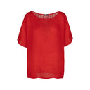 M Made in Italy — Women's Woven and Knitted Half Sleeve Top