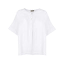 M Made in Italy — Women's Woven Half Sleeve Top