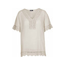 M Made in italy — Women's Woven Short Sleeve Top