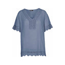 M Made in italy — Women's Woven Short Sleeve Top