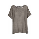 M Made in italy — Women's Woven Short Sleeve Top