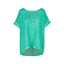 M Made in Italy — Women's Woven Short Sleeve Top