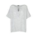 M Made in Italy — Women's Woven Short Sleeve Top