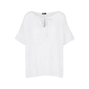 M Made in Italy — Women's Woven Short Sleeve Top