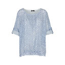 M Made in Italy — Women's Woven Short Sleeve Top