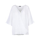 M Made in Italy — Women's Woven Three-Quarter Sleeve Top