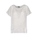 M Made in Italy — Women's Woven Short Sleeve Top