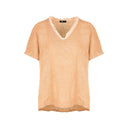 M Made in Italy — Women's Woven Short Sleeve Top