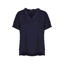 M Made in Italy — Women's Woven Short Sleeve Top