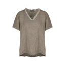 M Made in Italy — Women's Woven Short Sleeve Top