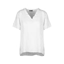 M Made in Italy — Women's Woven Short Sleeve Top