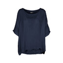 M Made in Italy — Women's Woven and Knitted Half Sleeve Top