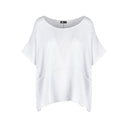 M Made in Italy — Women's Woven Short Sleeve Top