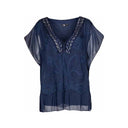 M Made in italy — Women's Woven Short Sleeve Top