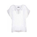 M Made in italy — Women's Woven Short Sleeve Top