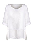 M Made in Italy – Ladies Woven Top