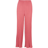 Pleated Detail Wide-Leg Pull-On Pants