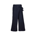 Linen wide-leg pants for women featuring a stylish side tie and relaxed fit. Lightweight and breathable, perfect for casual wear, vacations, and summer outfits.