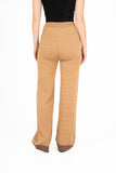 Color-Blocked Hem Detail Knit Pull-On Pants