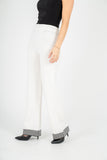 Color-Blocked Hem Detail Knit Pull-On Pants