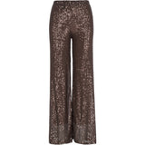 Wide-Leg Sequin Knit Pull-On Pants