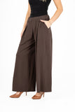 Wide-Leg Knit Pull-On Pants With Side Seam Pockets