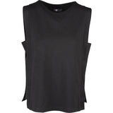 Side Panel Insert Crew-Neck Knit Top