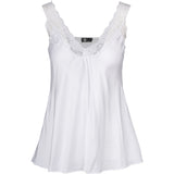 Satin Lace Trim Knit Camisole