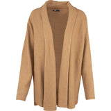 Shawl Collar Long Sleeve Double-Knit Cardigan