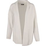 Shawl Collar Long Sleeve Double-Knit Cardigan