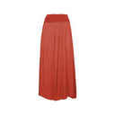 Light orange maxi skirt for women with a wide waistband and flowy design. Soft and elegant, perfect for casual wear, beach days, or boho-inspired outfits.