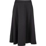 Mid Calf Pull-On Knit Skirt With Side Pockets