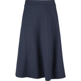 Mid Calf Pull-On Knit Skirt With Side Pockets