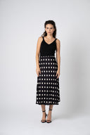 Astrid — Fireside Polka Dot Skirt