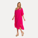 M Made in Italy — Women's Woven Three-Quarter Sleeve Dress