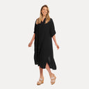 M Made in Italy — Women's Woven Three-Quarter Sleeve Dress