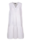 M Made in Italy – Ladies Woven Sleeveless Dress – White