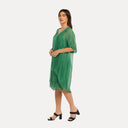 M Made in Italy — Women's Woven and Knitted Three-Quarter Sleeve Dress