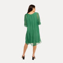 M Made in Italy — Women's Woven and Knitted Three-Quarter Sleeve Dress