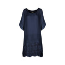 M Made in Italy — Women's Woven and Knitted Three-Quarter Sleeve Dress