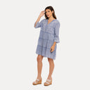 M Made in Italy — Women's Woven Three-Quarter Sleeve Dress