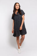 M Made in italy — Women's Woven Short Sleeve Dress