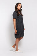 M Made in italy — Women's Woven Short Sleeve Dress