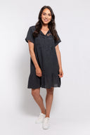 M Made in italy — Women's Woven Short Sleeve Dress