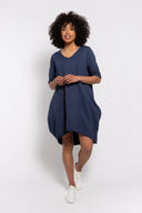 M Made in italy — Women's Knitted 3/4 Sleeve Dress