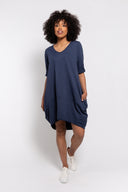 M Made in italy — Women's Knitted 3/4 Sleeve Dress