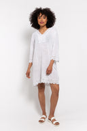 M Made in italy — Women's Woven 3/4 Sleeve Dress