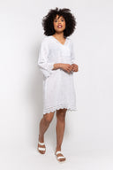 M Made in italy — Women's Woven 3/4 Sleeve Dress