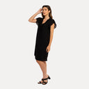 M Made in Italy — Women's Woven and Knitted Short Sleeve Dress